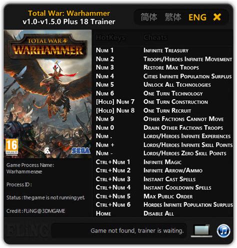 total war warhammer trainer|Total War: WARHAMMER Cheats & Trainers for PC .